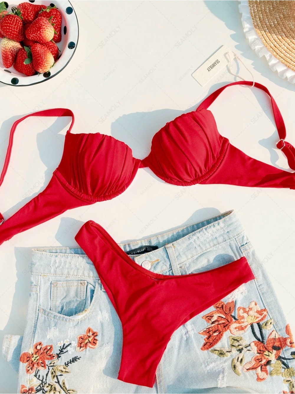 Seamolly Red Bikini Set